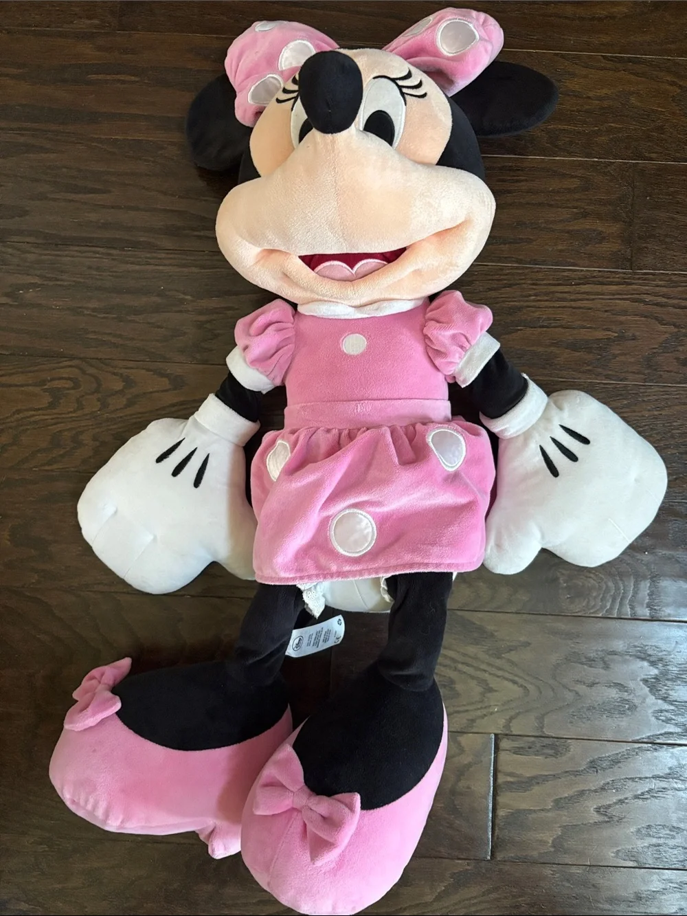 Jumbo Disney Minnie Mouse Pink and Black Plush doll 35”